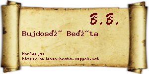 Bujdosó Beáta névjegykártya